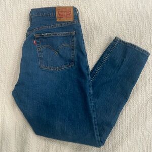 Levi 501 Straight Leg Blue Jeans